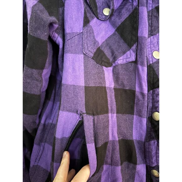 Unik International Women's Motorcycle Flannel XL Protective Armor NOT INCLUDED - Picture 10 of 10